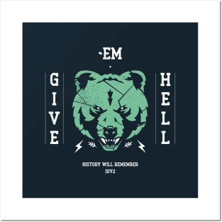 Give Them Hell Bear Edition Posters and Art